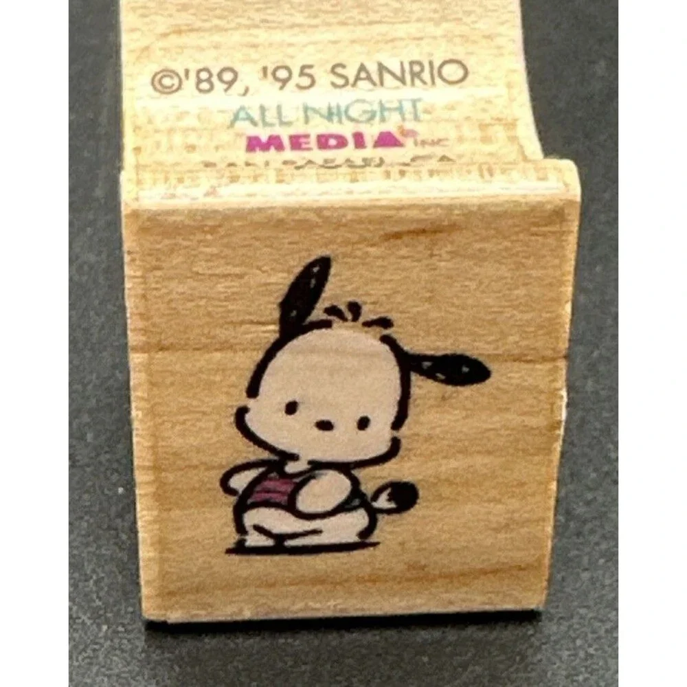 Sanrio Pochacco Stamp Hello Kitty and Friends Wooden vintage